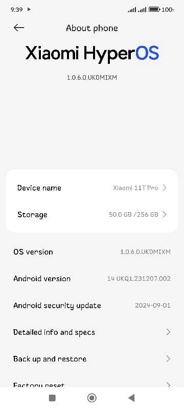 Mi 11t pro memory 12_256 5