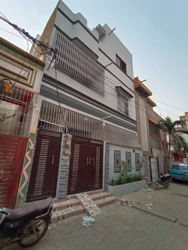 Ground + 1 + 2 ROOMS on 2nd floor HOUSE for SALE IN nORTH Karachi 5-A/3, IN 1 Crore 22 Lac 3