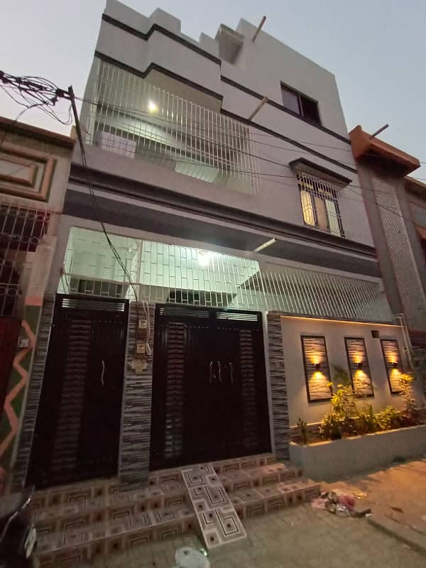 Ground + 1 + 2 ROOMS on 2nd floor HOUSE for SALE IN nORTH Karachi 5-A/3, IN 1 Crore 22 Lac 8