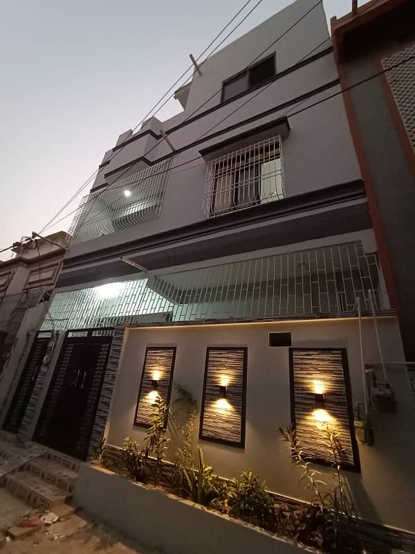 Ground + 1 + 2 ROOMS on 2nd floor HOUSE for SALE IN nORTH Karachi 5-A/3, IN 1 Crore 22 Lac 10