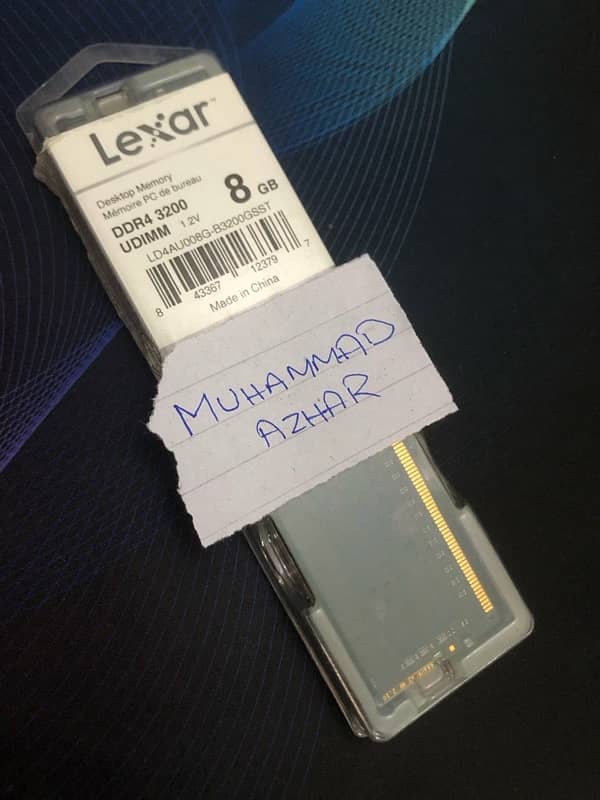 Lexar DDR4 3200mhz rams 16GB (8GB x2) with box 2