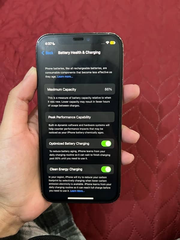 iphone 12 pro 256gb 86% battery jv 6