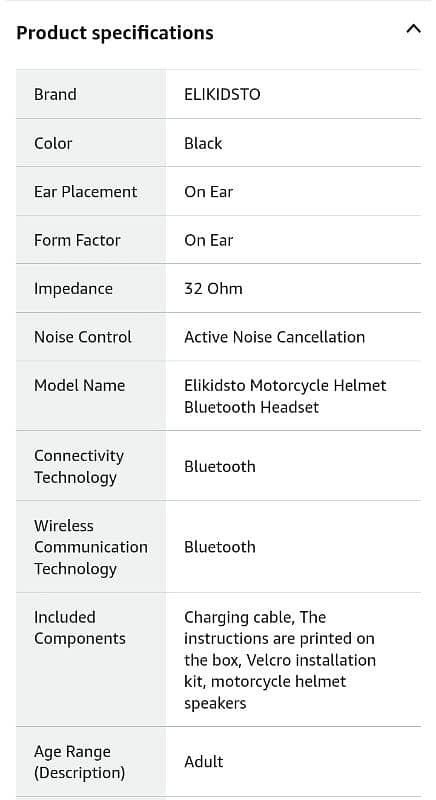 Helmet Bluetooth Headset with HiFi Stereo Sound,,IPX7 Waterproof, 13