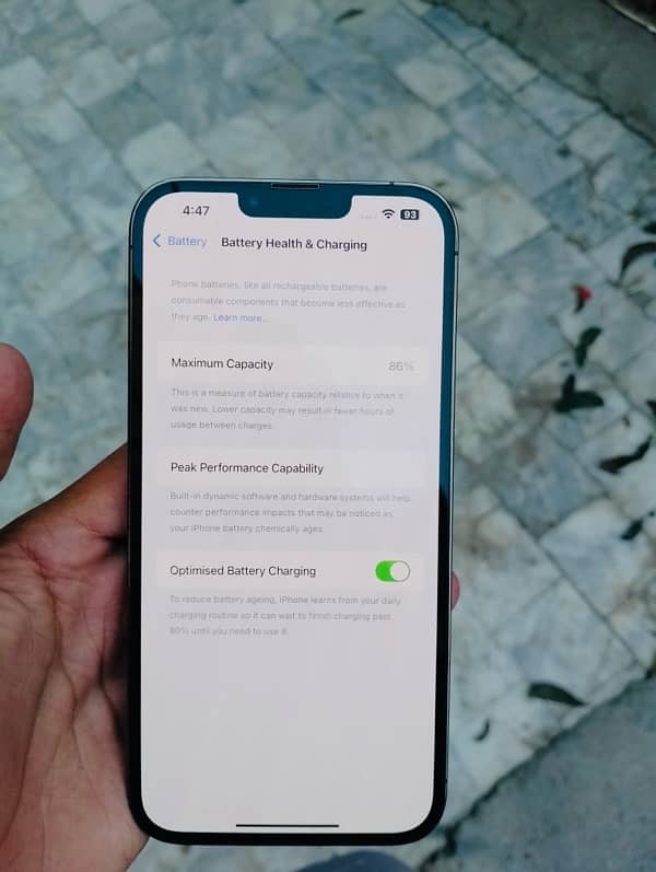 I am selling my iPhone 13 Pro Max jv 128gb 86% health waterproof check 7