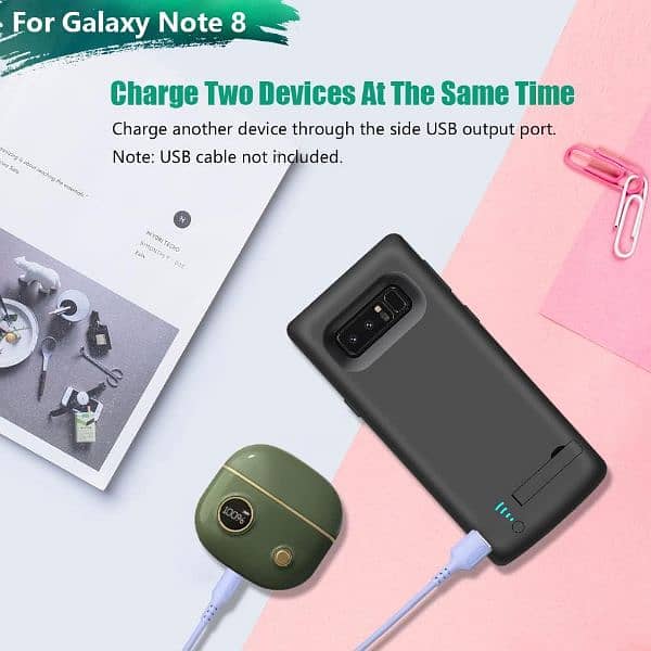 Samsung Galaxy Note 8 Battery Case(RUNSY) 6500mAh Rechargeable Battery 8