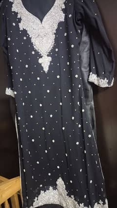 jet black 3 pc handmade dress