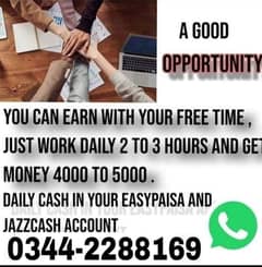 Part Time Job Available , Online work from home