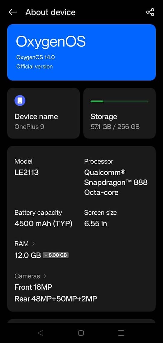 OnePlus 9 12+256 Globel dual PTA Approved 10/10 2