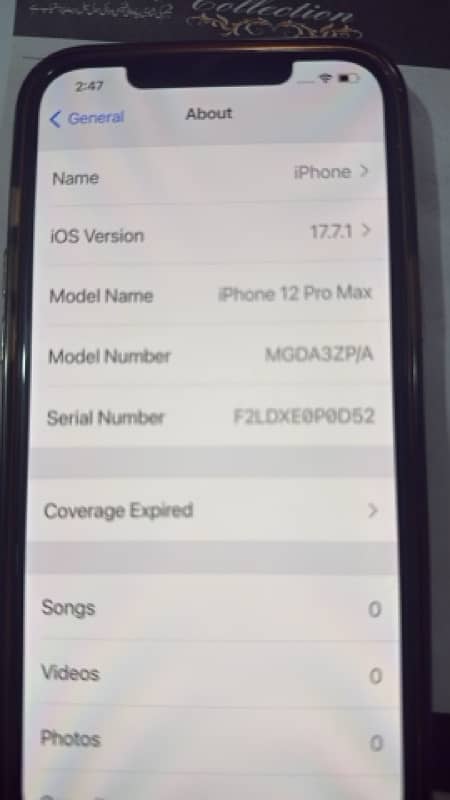 iphone12 pro max  128 GB 0