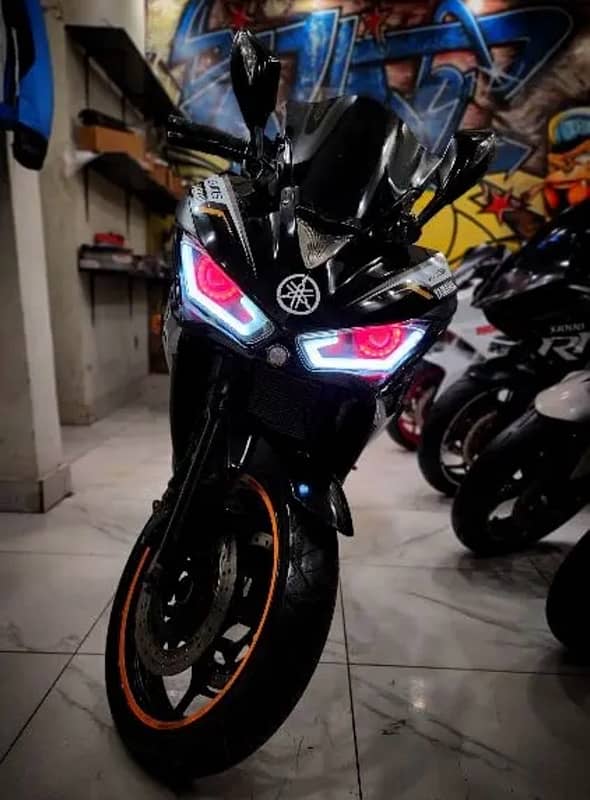 Yamaha YZF R3 replica 400cc heavy bike 3