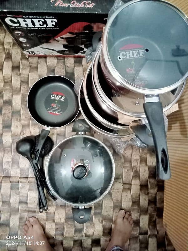 chef non stick set. . 0