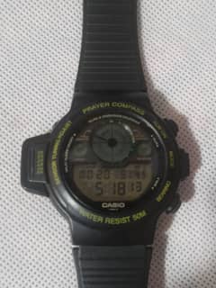 CASIO qibla compass watch