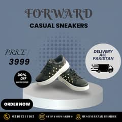 Ideal Trendy Black Sneakers with Golden Studs - Stylish & Comfortable"