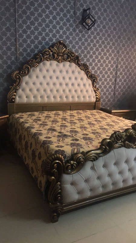 King Size Luxury Bed Set for Sale Note: Sofa Chair set Free 0