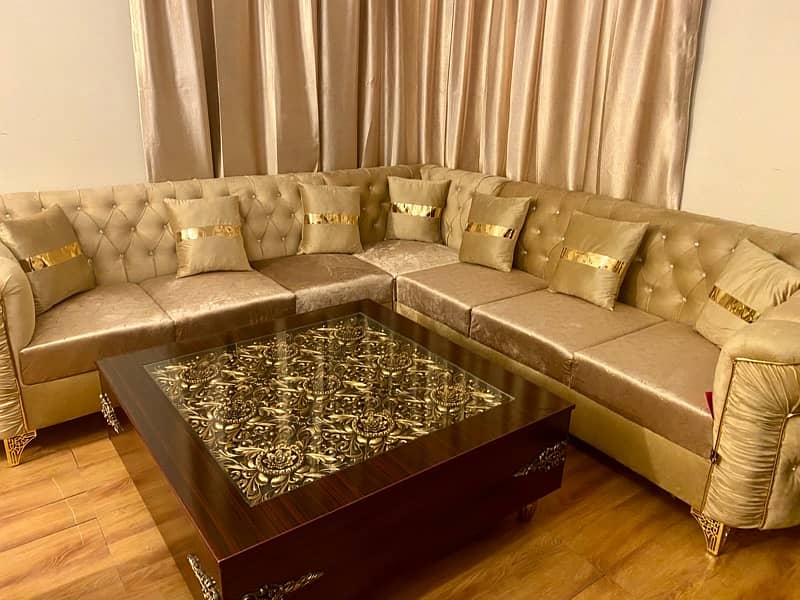 Few months used 7,seater Lshape corner,sofa set excellent condition 2