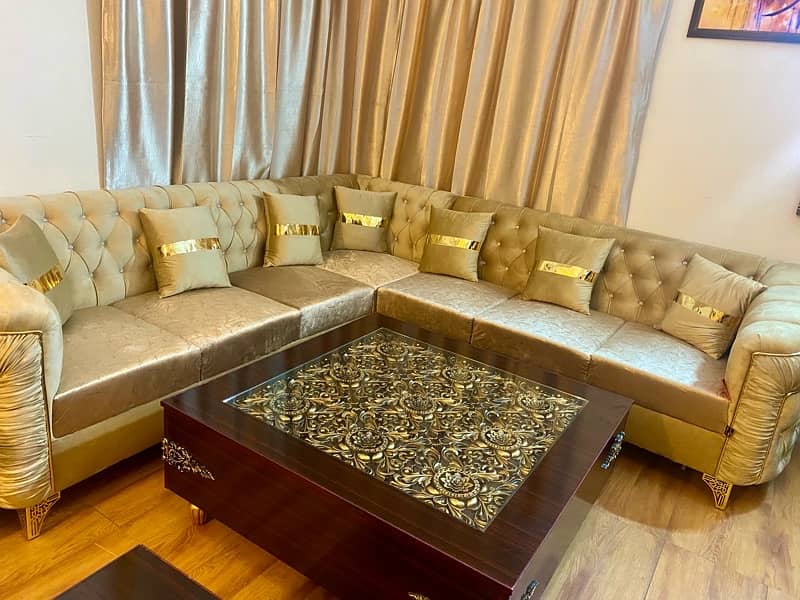 Few months used 7,seater Lshape corner,sofa set excellent condition 4