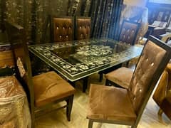 Slightly used 6,chair dining set for sale