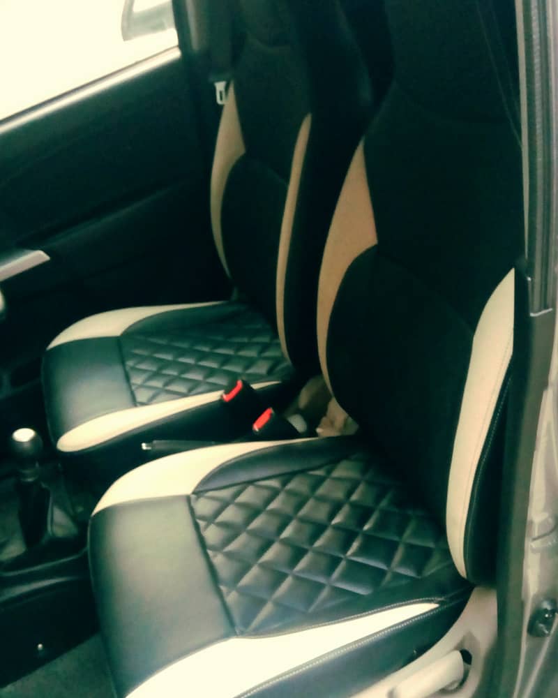 SUZUKI ALTO(660) poshish seat covers in japanese ethlese leather 1