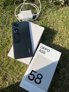 Oppo A58 With box accessories