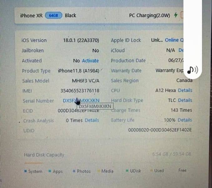 Iphone Xr Icloud Locked 64gb 10