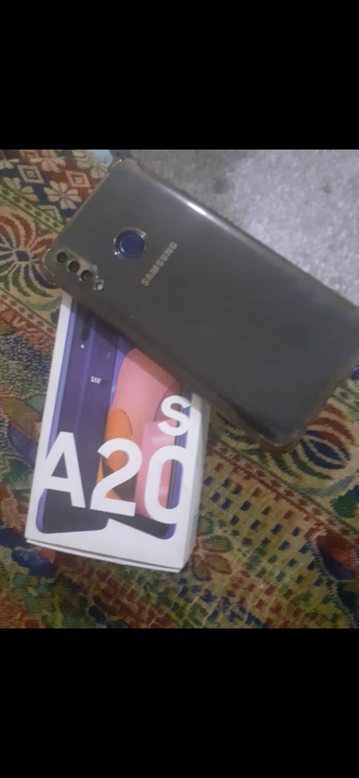 Samsung A20S full box 3_32  no fault not repair ۔ 2