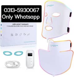 07 colour LED Light Therapy Face & Neck Mask Facial Skin Care Device