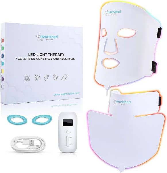 07 colour LED Light Therapy Face & Neck Mask Facial Skin Care Device 1