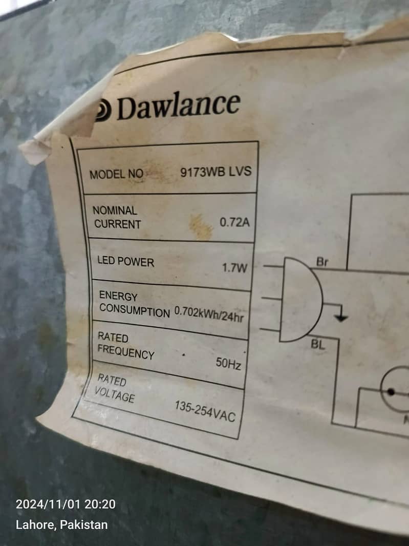 Dawlance fridge inverter GD medium size  (0306=4462/443) awsumset 5