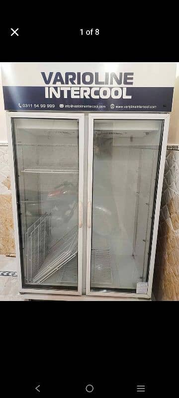 veroline visi cooler & double glass dour refrigerator 1