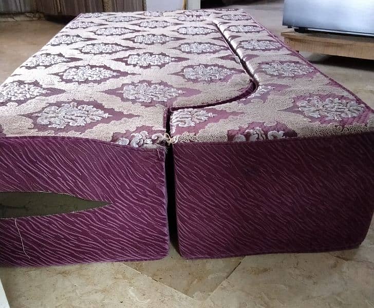 Sofa Cum bed with Pink Cover 7