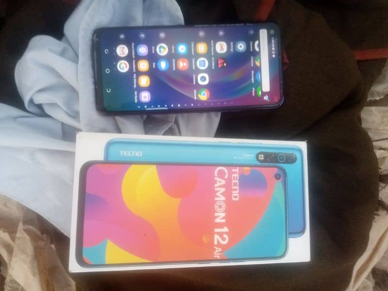 Exchange offer hai Tecno Camon 12 Air 4,64 memory 03428024606 WhatsApp 1