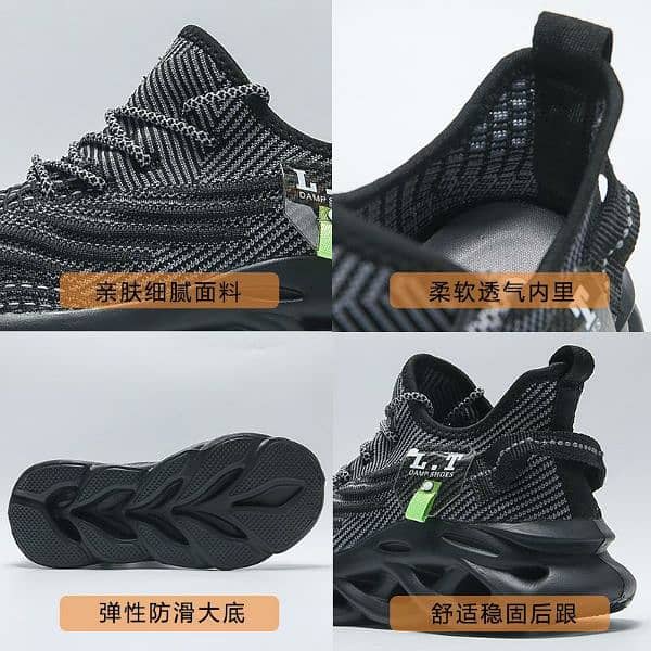 men's breathable spring shoes black 6