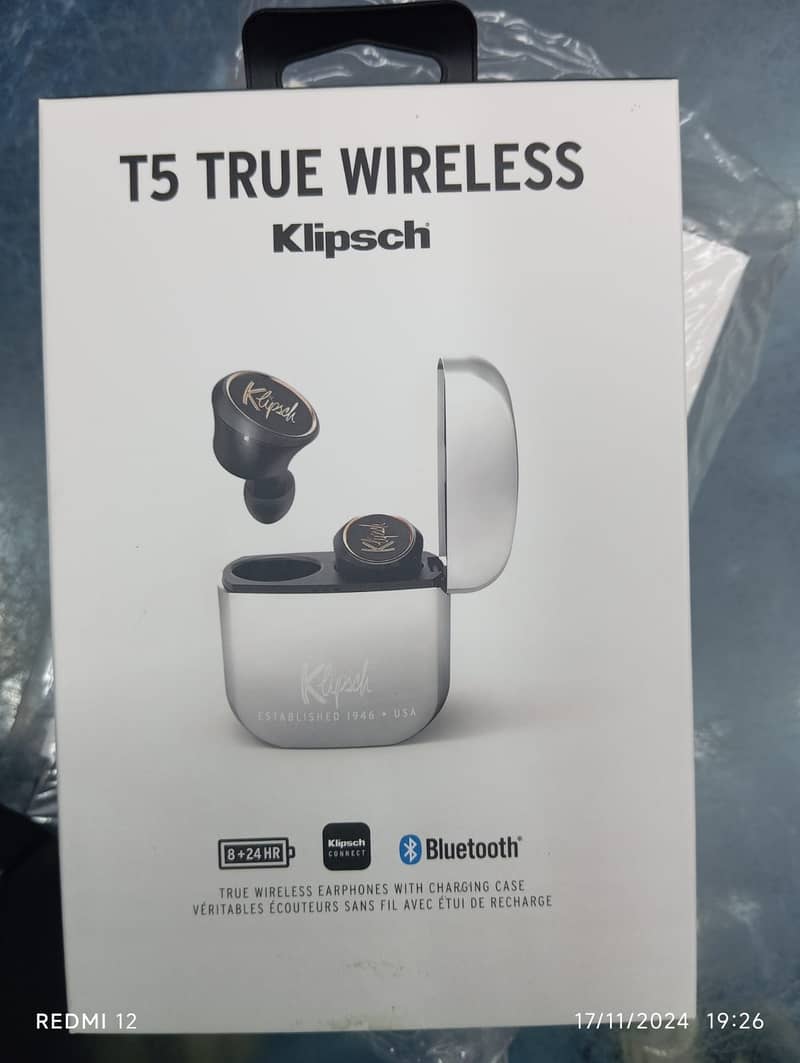 Klipsch T5 True Wireless Earphones With Charging Case Imported 5