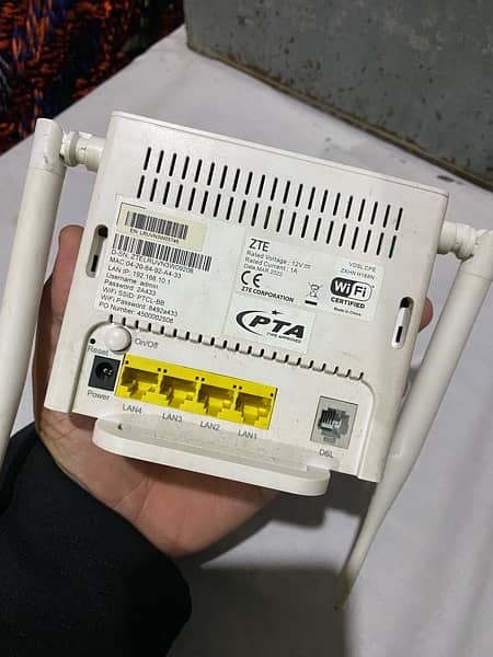 PTCL Modem wifi device 0