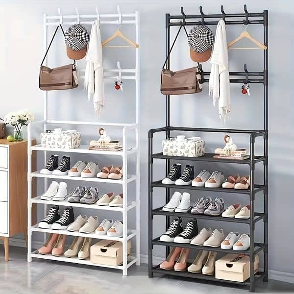 Elegant entry way organizer,shoe rack,cap and hat hanger, hanging hook 2