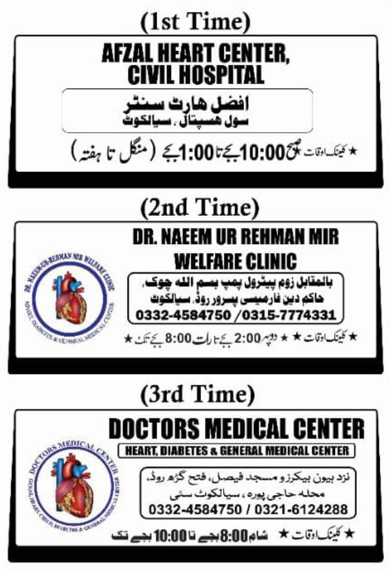 Dr. Naeem ur Rehman Mir Welfare Clinic Sialkot 3