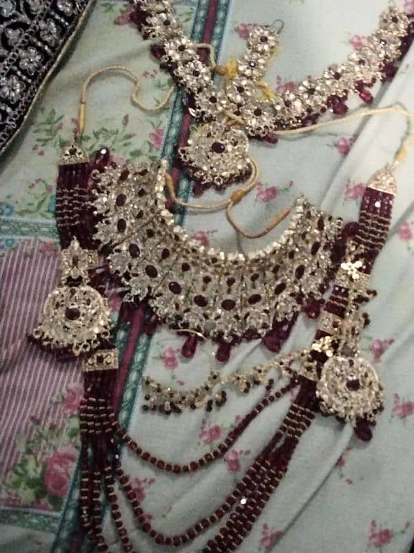 Fancy Bridal Lehnga with Complete Jewellery Set 6