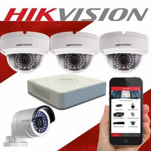 cctv | 4 Cameras Complete Package | Dvr | Security Camera | Hikvision 6