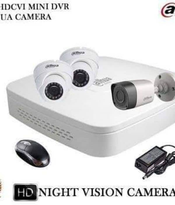 cctv | 4 Cameras Complete Package | Dvr | Security Camera | Hikvision 11