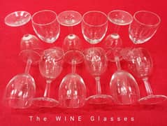 12 Wine Glasses Water Juice Drinking