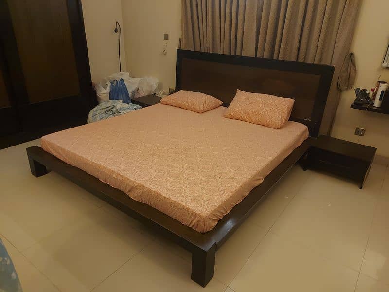 King size bed for sale with and without Master Molty Ortho Foam 2