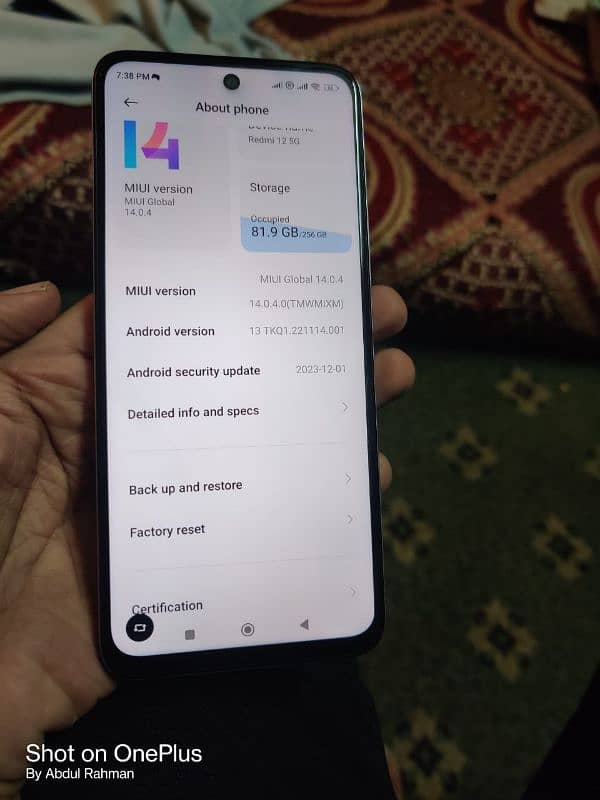 Redmi Note 12 5G 16gb 256gb 6