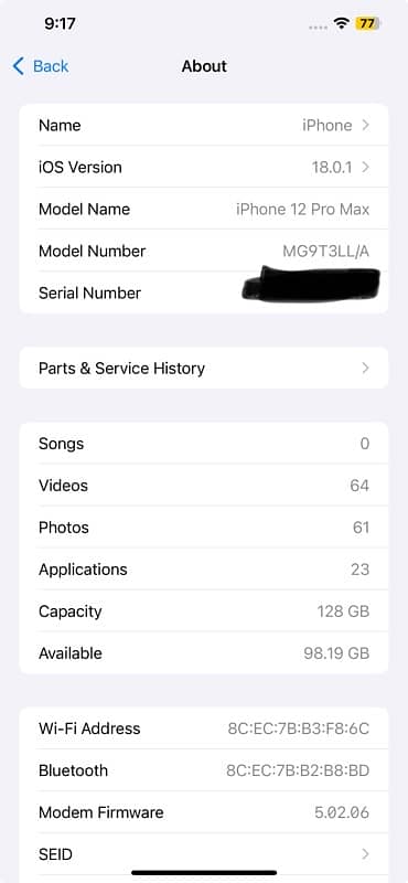 iPhone 12 Pro Max JV 128storage 7