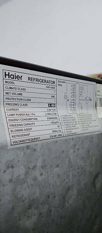 Haier Fridge HRF 438 IDBA Inverter, 16 Cubic, 10/10 7