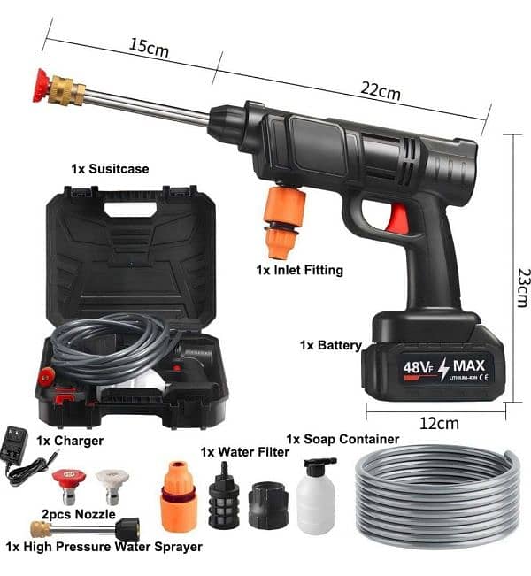 Car washer rechargeable car washer 48v battery high pressure 0