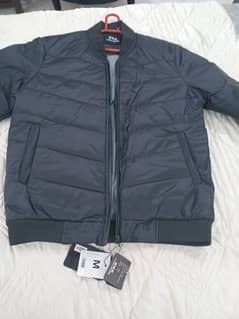 black puffer jacket