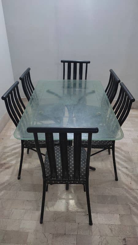 Metal Dining Table with Charis 0