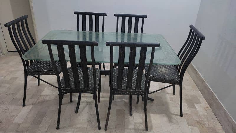 Metal Dining Table with Charis 1