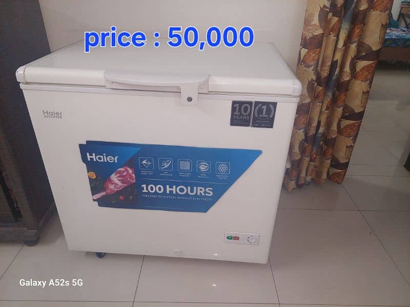 Haier Inverter Deep freezer model R600a 0