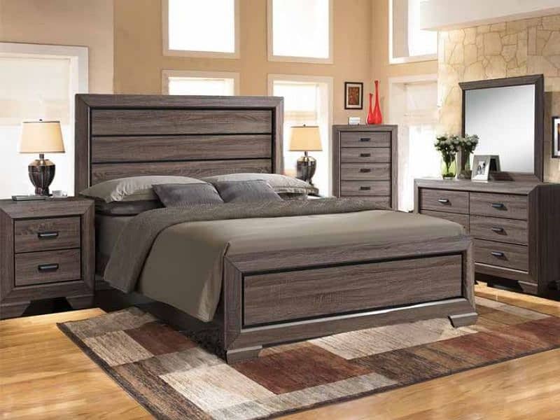 wooden bed set | Polish bed set | modern bed set | new design bed set 13